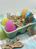 Wooden Easter Egg Filler Tokens