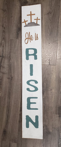 He is Risen Porch Sign Kit - BLANK
